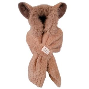 Cozy Animal Ears Cream Hat & Scarf Mona Mono